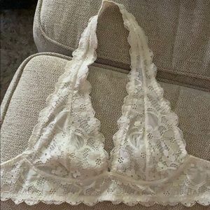 Off White Free People Halter Bralette